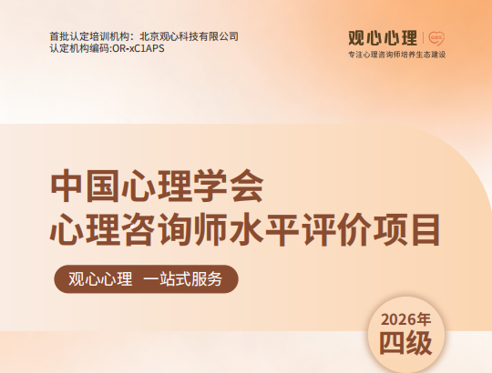 心理咨询师四级手册